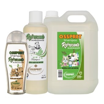 Shampoo Osspret Refrescante Con Menta-aloe-alcanfor 5000 Cm3 Refrescante Y Suavizante
