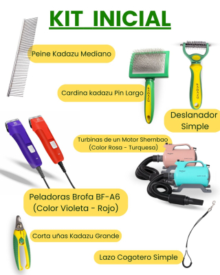 Kit Inicial Peluquería Canina Profesional Básico