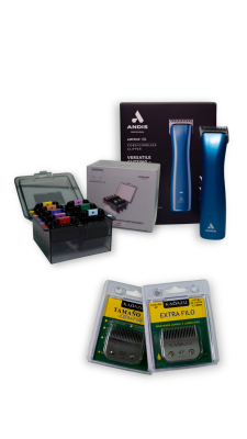Kit Andis Emerge Lite + Elevadores + Cuchillas 4F 5F