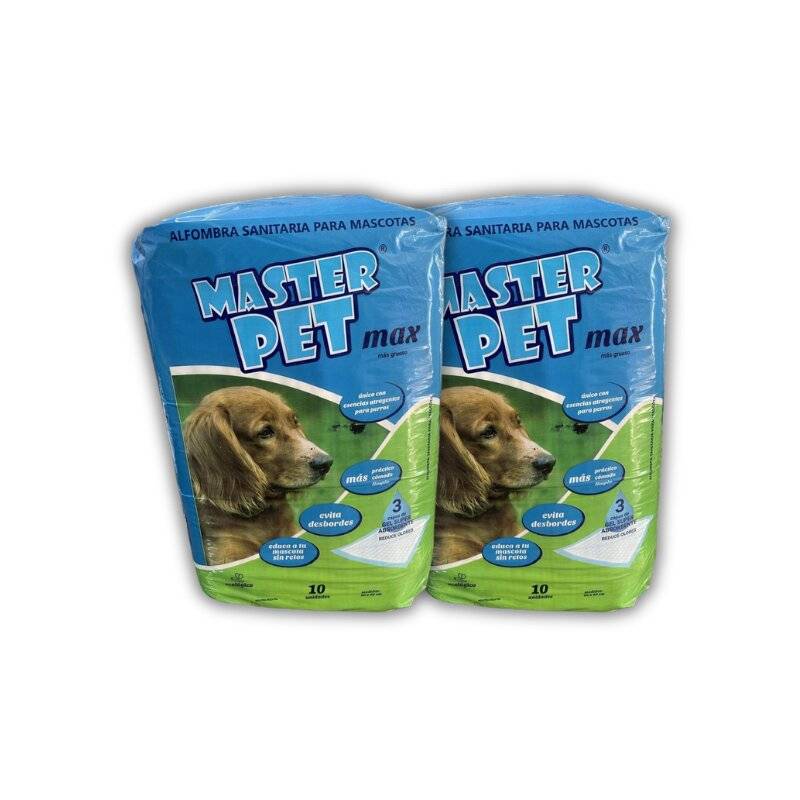 Pack 2 Paños Absorbentes Master Pet 20 Unidades Total