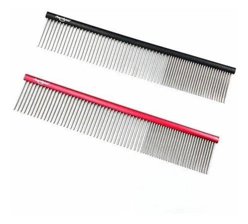 Peine Profesional Shernbao Acero Inoxidable 24 Cm Grooming